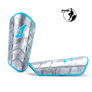 ESPINILLERAS DE FUTBOL JOMA PANTHER PLATA TURQUESA FLÚOR